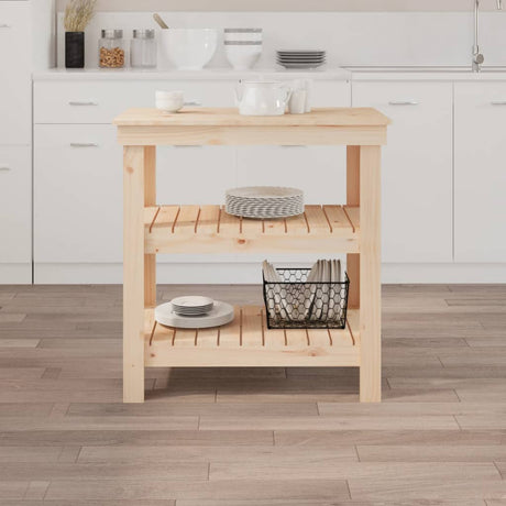 Vidaxx Werkbank 78,5x50x80 cm massives Kiefernholz