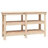 Vidaxx Werkbank 142,5x50x80 cm massives Kiefernholz