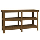 Vidaxx Werkbank 142,5x50x80 cm massives Kiefernholz honigbraun