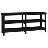 Vidaxx Werkbank 181x50x80 cm massives Kiefernholz schwarz