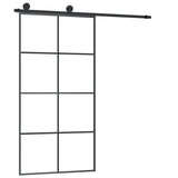 VidaXL Schiebetür mit Beschlägen 102,5x205 cm ESG-Glas und Aluminium