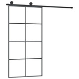 VidaXL Schiebetür mit Beschlägen 102,5x205 cm ESG-Glas und Aluminium