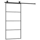 VidaXL Schiebetür mit Beschlägen 90x205 cm ESG-Glas und Aluminium