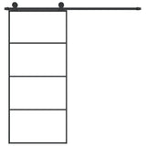 VidaXL Schiebetür mit Beschlägen 90x205 cm ESG-Glas und Aluminium