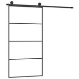 VidaXL Schiebetür mit Beschlägen 102,5x205 cm ESG-Glas und Aluminium