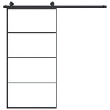 VidaXL Schiebetür mit Beschlägen 102,5x205 cm ESG-Glas und Aluminium
