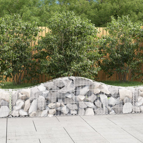 Vidaxx Gabione gewölbt 200x30x40 60 cm verzinktes Eisen