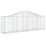 Vidaxx Gabione gewölbt 200x30x60 80 cm aus verzinktem Eisen