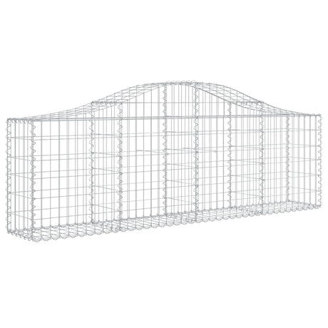 Vidaxx Gabione gewölbt 200x30x60 80 cm aus verzinktem Eisen
