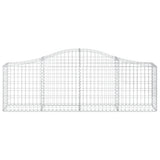 Vidaxx Gabione gewölbt 200x30x60 80 cm aus verzinktem Eisen