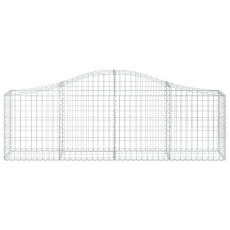 Vidaxx Gabione gewölbt 200x30x60 80 cm aus verzinktem Eisen