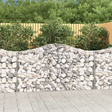 Vidaxx Gabione gewölbt 200x30x100 120 cm verzinktes Eisen