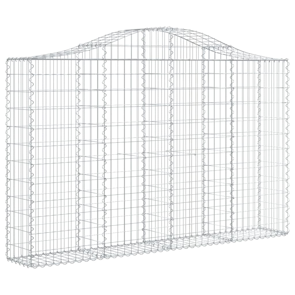 Vidaxx Gabione gewölbt 200x30x120 140 cm verzinktes Eisen