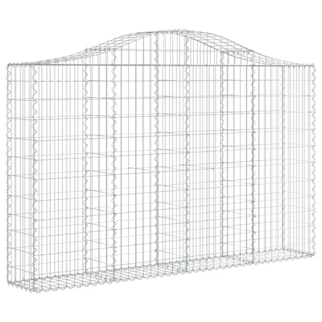Vidaxx Gabione gewölbt 200x30x120 140 cm verzinktes Eisen