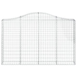 Vidaxx Gabione gewölbt 200x30x120 140 cm verzinktes Eisen