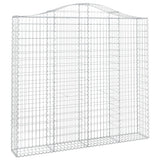 VidaXL Gabionengewölbe 200x30x180 200 cm aus verzinktem Eisen
