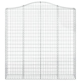 VidaXL Gabionengewölbe 200x30x200 220 cm aus verzinktem Eisen