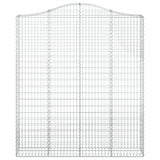 VidaXL Gabionengewölbe 200x30x220 240 cm aus verzinktem Eisen