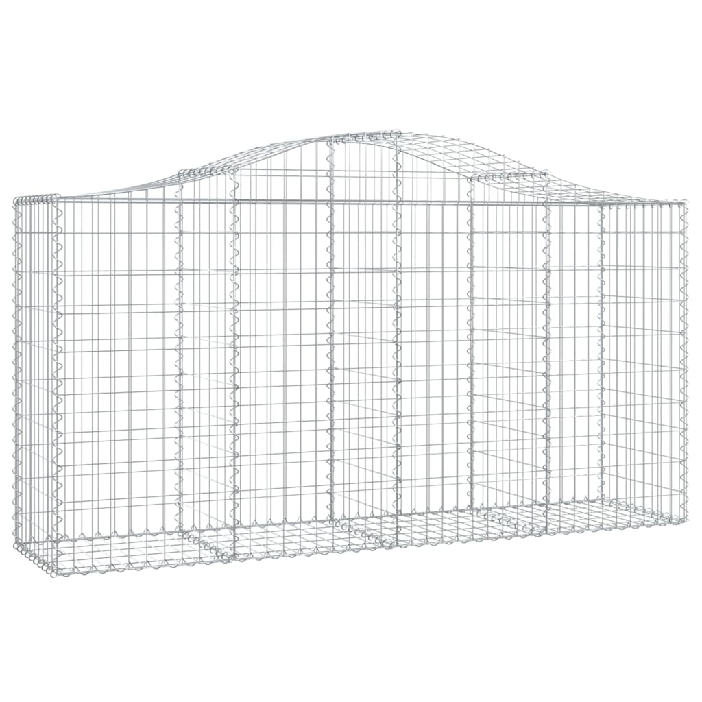 Vidaxx Gabione gewölbt 200x50x100 120 cm verzinktes Eisen