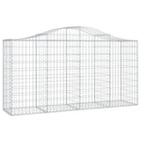 Vidaxx Gabione gewölbt 200x50x100 120 cm verzinktes Eisen