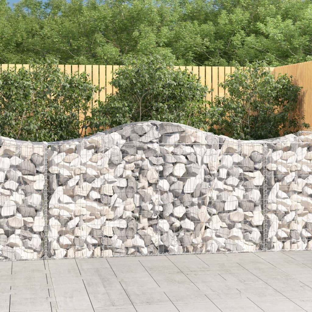 Vidaxx Gabione gewölbt 200x50x100 120 cm verzinktes Eisen