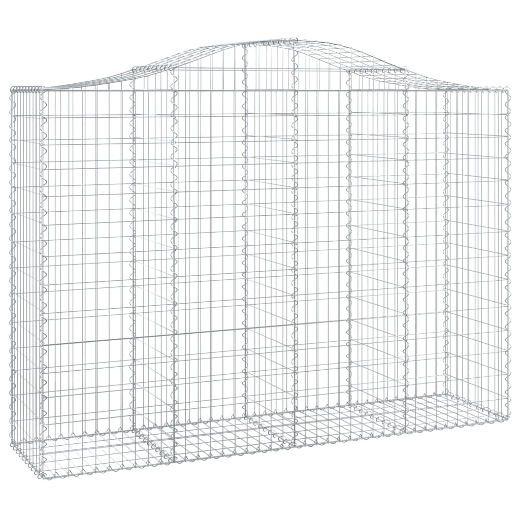 VidaXL Gabionengewölbe 200x50x140 160 cm aus verzinktem Eisen