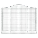 VidaXL Gabionengewölbe 200x50x140 160 cm aus verzinktem Eisen
