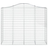 VidaXL Gabionengewölbe 200x50x160 180 cm aus verzinktem Eisen