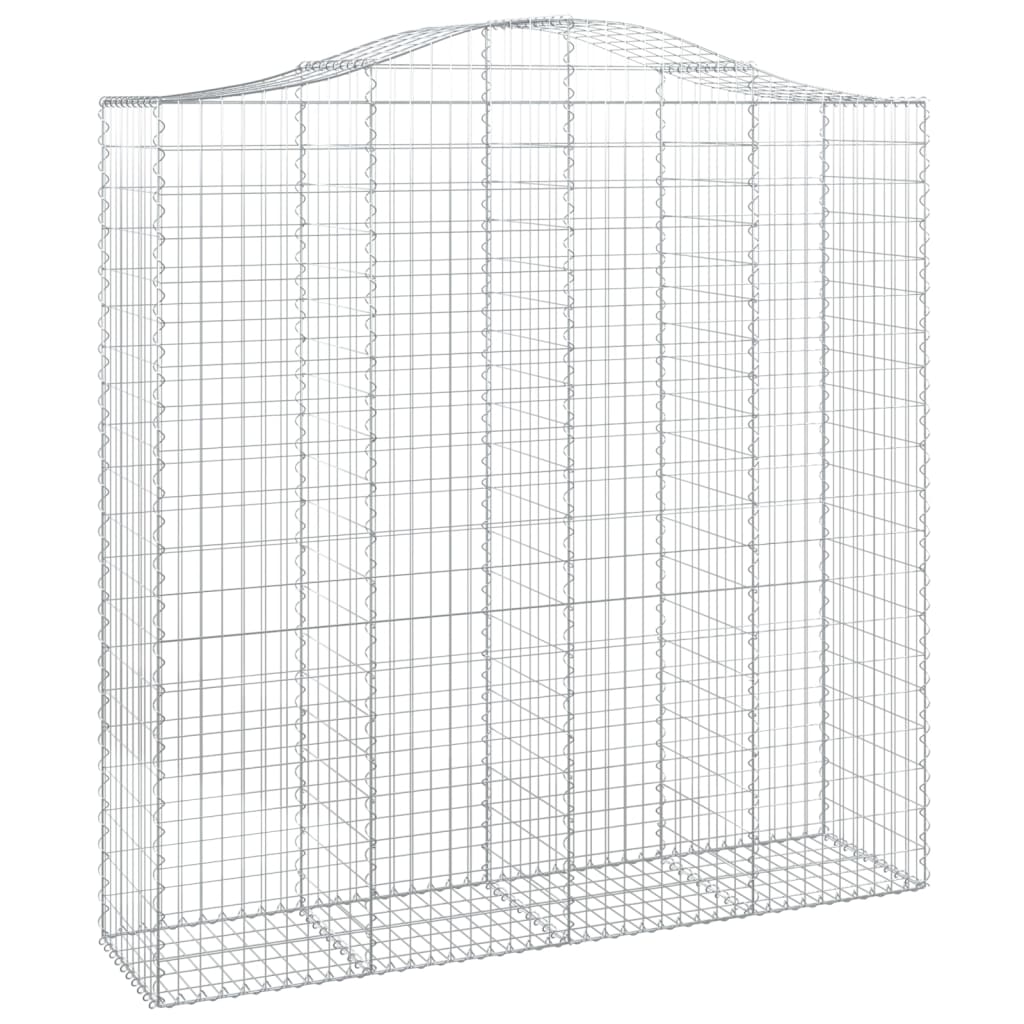 VidaXL Gabionengewölbe 200x50x200 220 cm aus verzinktem Eisen