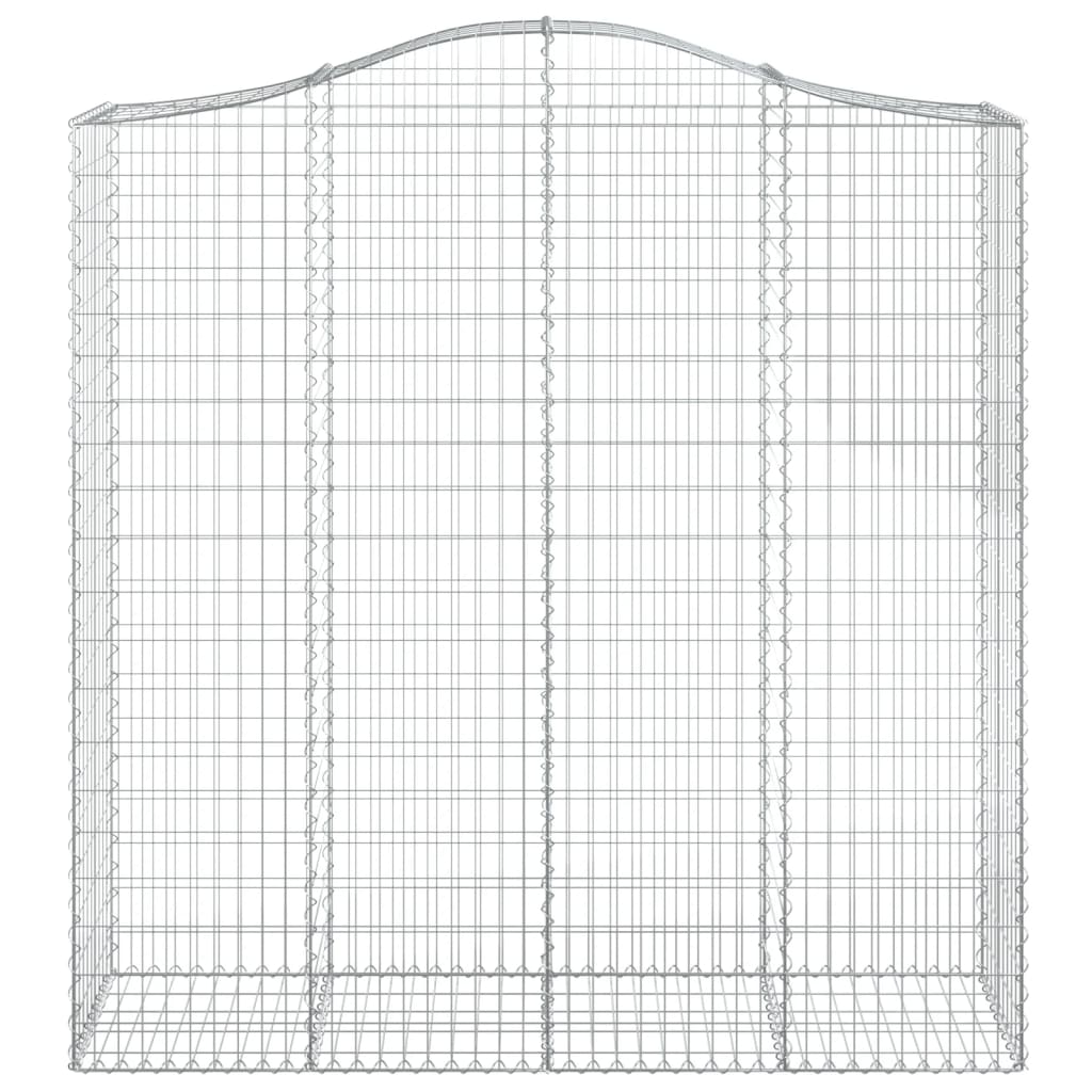VidaXL Gabionengewölbe 200x50x200 220 cm aus verzinktem Eisen