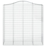 VidaXL Gabionengewölbe 200x50x200 220 cm aus verzinktem Eisen