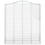 VidaXL Gabionengewölbe 200x50x220 240 cm aus verzinktem Eisen