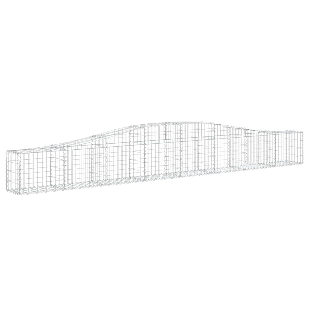 Vidaxx Gabione gewölbt 400x30x40 60 cm verzinktes Eisen