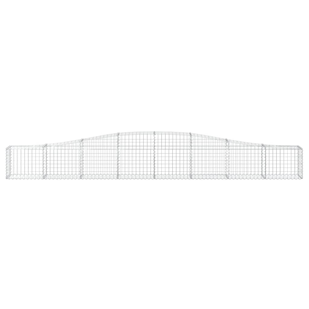 Vidaxx Gabione gewölbt 400x30x40 60 cm verzinktes Eisen