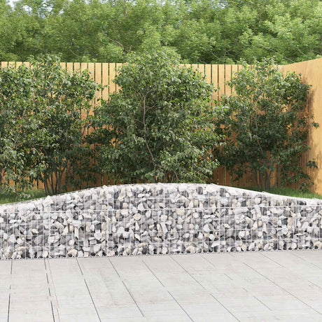 Vidaxx Gabione gewölbt 400x30x40 60 cm verzinktes Eisen