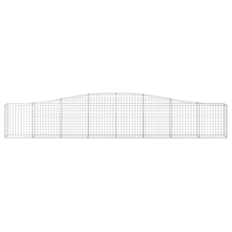Vidaxx Gabione gewölbt 400x30x60 80 cm verzinktes Eisen