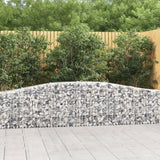 Vidaxx Gabione gewölbt 400x30x60 80 cm verzinktes Eisen