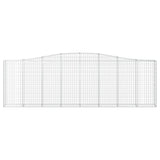 VidaXL Gabionengewölbe 400x30x120 140 cm aus verzinktem Eisen