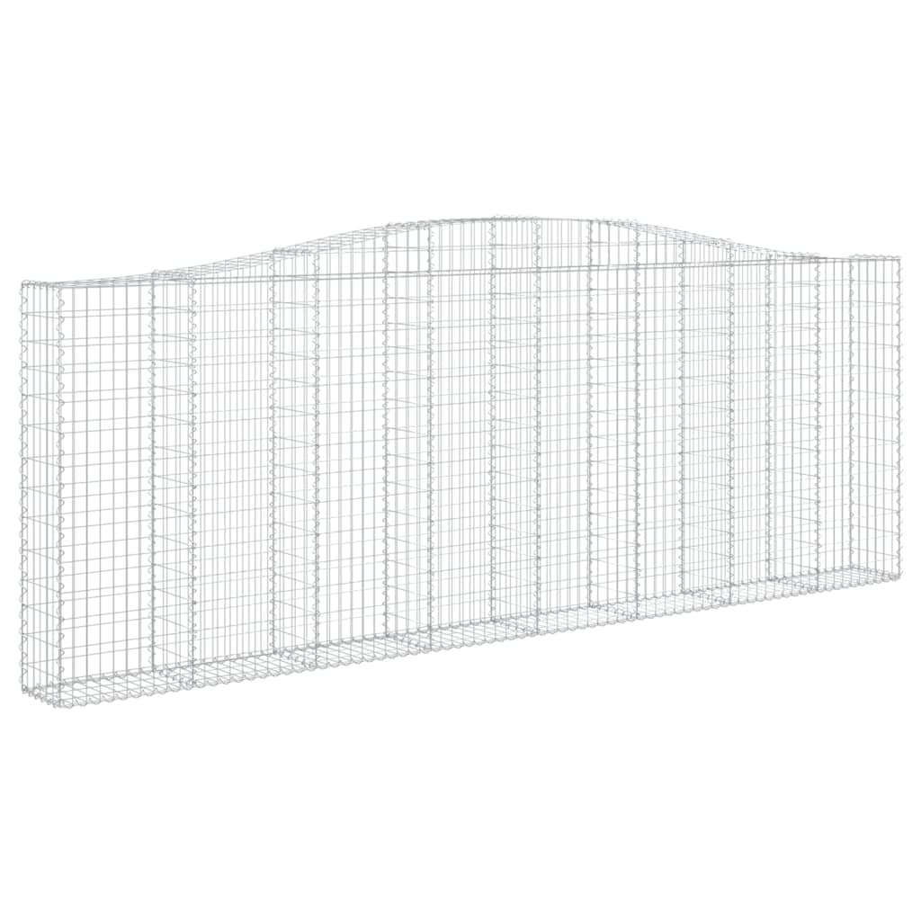 VidaXL Gabionengewölbe 400x30x140 160 cm aus verzinktem Eisen