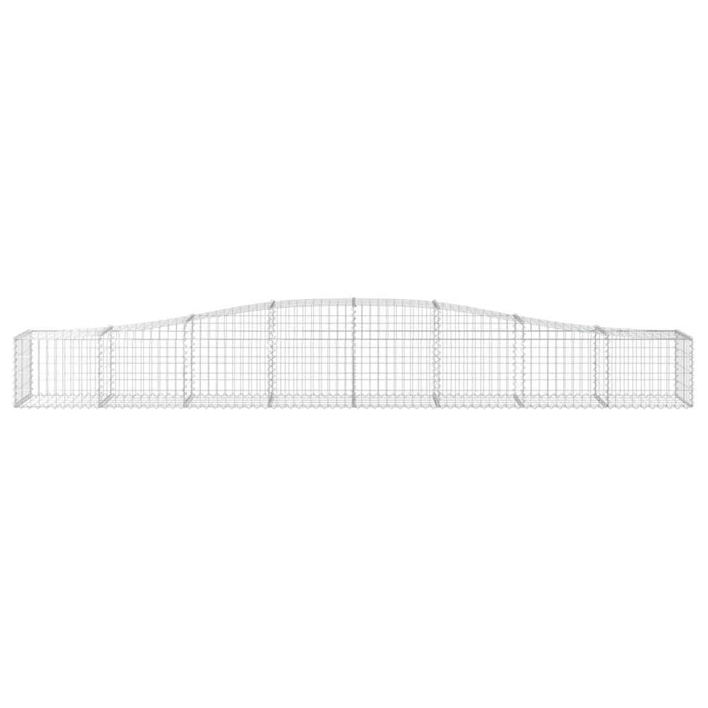 Vidaxx Gabione gewölbt 400x50x40 60 cm verzinktes Eisen
