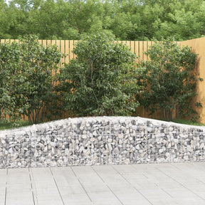 Vidaxx Gabione gewölbt 400x50x40 60 cm verzinktes Eisen