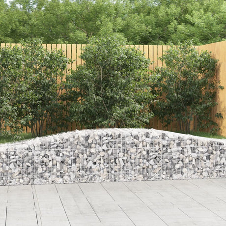 Vidaxx Gabione gewölbt 400x50x40 60 cm verzinktes Eisen