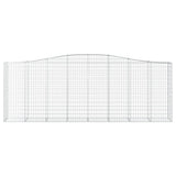 VidaXL Gabionengewölbe 400x50x140 160 cm aus verzinktem Eisen