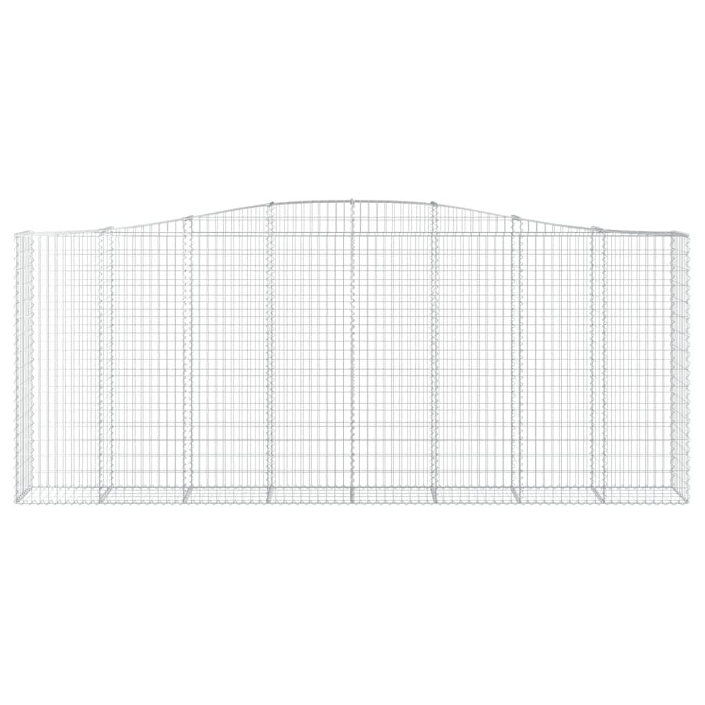 VidaXL Gabionengewölbe 400x50x160 180 cm aus verzinktem Eisen