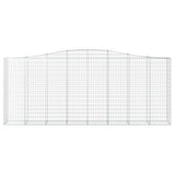 VidaXL Gabionengewölbe 400x50x160 180 cm aus verzinktem Eisen
