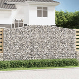 VidaXL Gabionengewölbe 400x50x200 220 cm aus verzinktem Eisen
