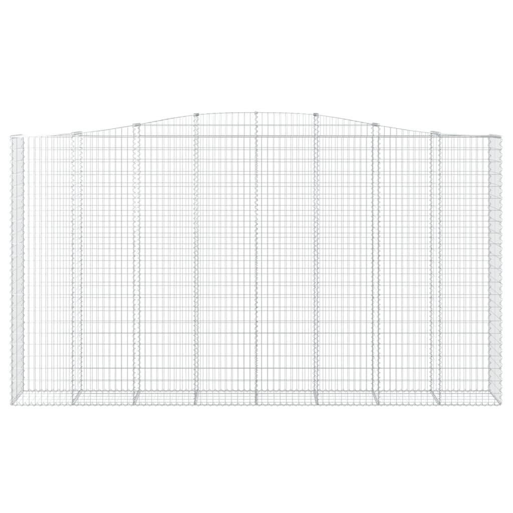 VidaXL Gabionengewölbe 400x50x220 240 cm aus verzinktem Eisen