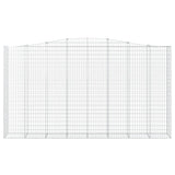 VidaXL Gabionengewölbe 400x50x220 240 cm aus verzinktem Eisen
