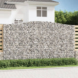 VidaXL Gabionengewölbe 400x50x220 240 cm aus verzinktem Eisen