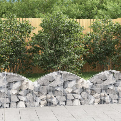 Vidaxx Gabione gewölbt 100x30x40 60 cm verzinktes Eisen